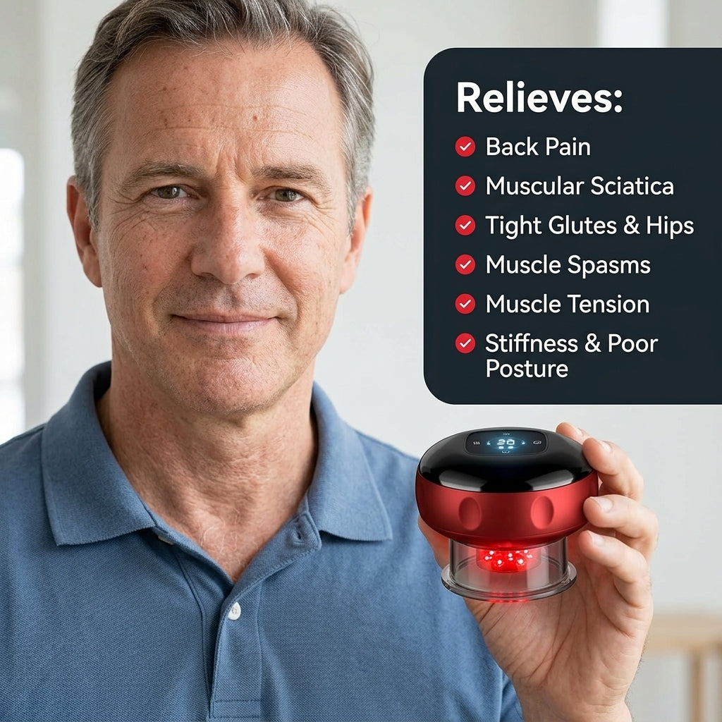 Relieves tension-based lower back and sciatic pain